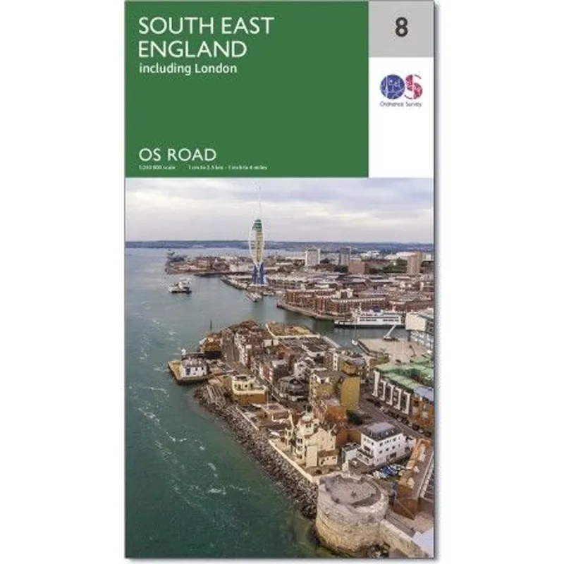 OS Road Map 8 - South East England including London